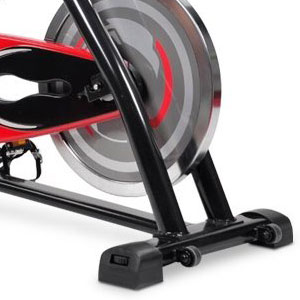 crystal indoor cycling bike - base stabilizers and wheels