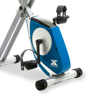 xterra fb150 folding adjustable magnetic upright exercise bike
